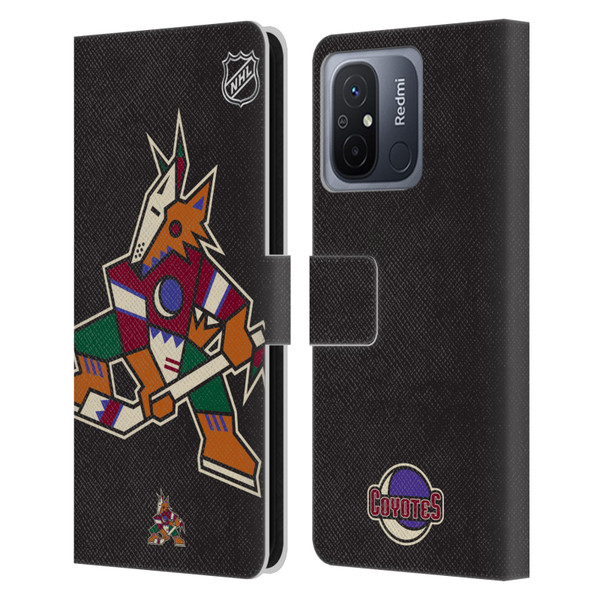 NHL Arizona Coyotes Oversized Leather Book Wallet Case Cover For Xiaomi Redmi 12C