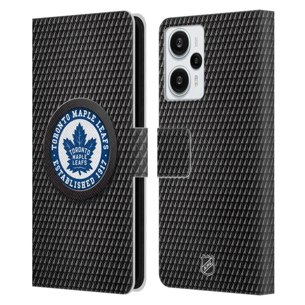 NHL Toronto Maple Leafs Puck Texture Leather Book Wallet Case Cover For Xiaomi Redmi Note 12T