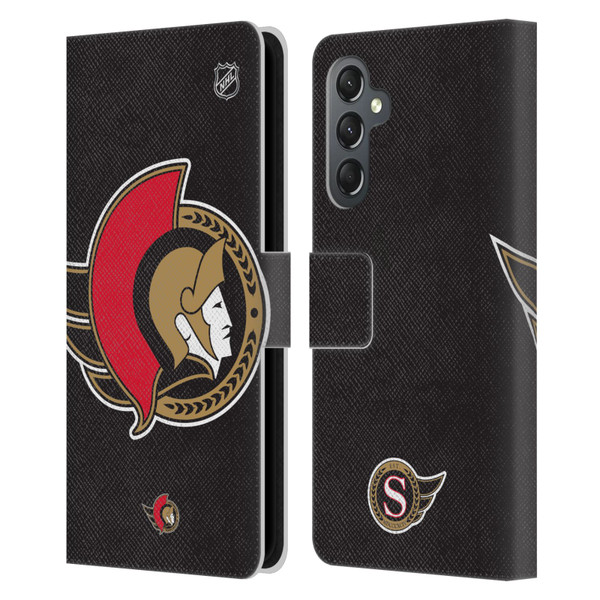 NHL Ottawa Senators Oversized Leather Book Wallet Case Cover For Samsung Galaxy A25 5G