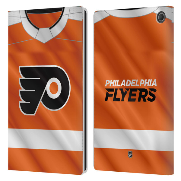 NHL Philadelphia Flyers Jersey Leather Book Wallet Case Cover For Amazon Fire Max 11 2023