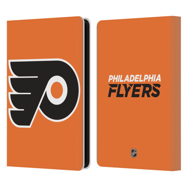 NHL Philadelphia Flyers Plain Leather Book Wallet Case Cover For Amazon Kindle Paperwhite 5 (2021)