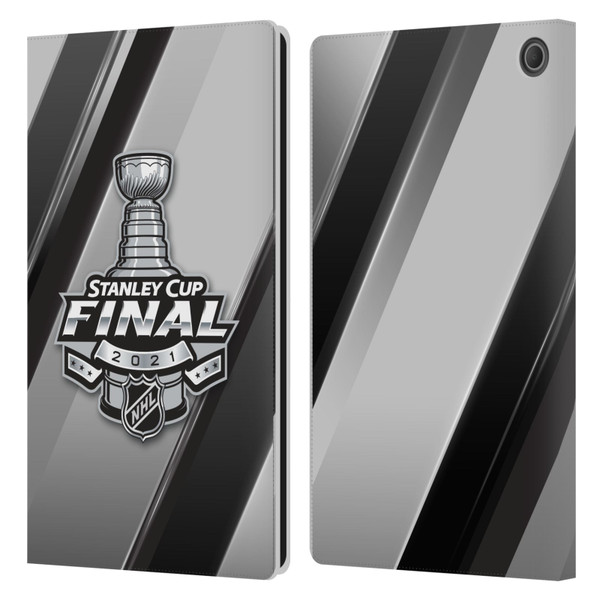 NHL 2021 Stanley Cup Final Stripes 2 Leather Book Wallet Case Cover For Amazon Fire Max 11 2023
