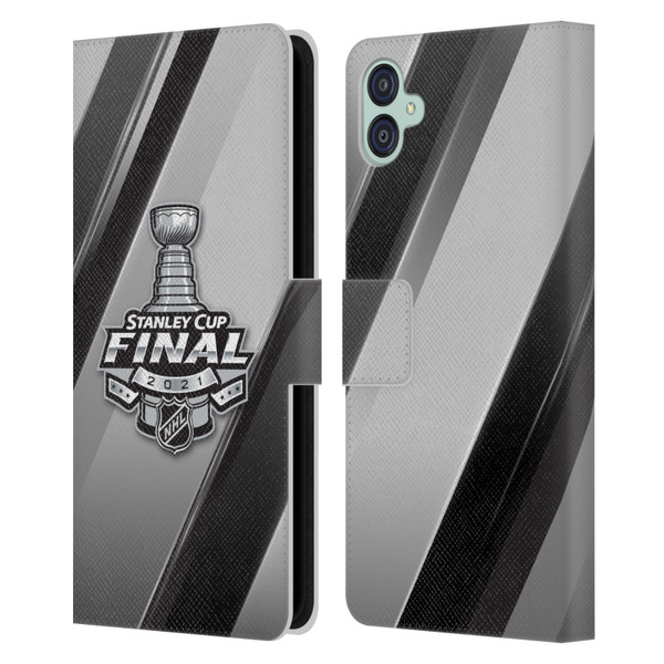 NHL 2021 Stanley Cup Final Stripes 2 Leather Book Wallet Case Cover For Samsung Galaxy M04 5G / A04e