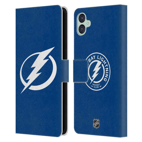 NHL Tampa Bay Lightning Plain Leather Book Wallet Case Cover For Samsung Galaxy M04 5G / A04e