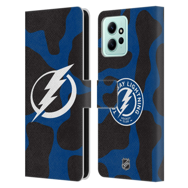 NHL Tampa Bay Lightning Cow Pattern Leather Book Wallet Case Cover For Xiaomi Redmi 12