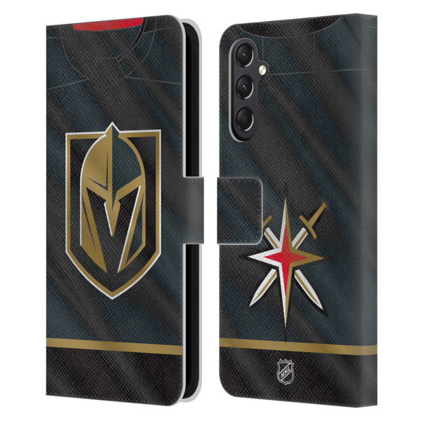 NHL Vegas Golden Knights Jersey Leather Book Wallet Case Cover For Samsung Galaxy A24 4G / M34 5G