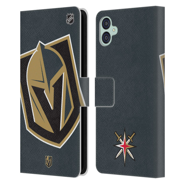 NHL Vegas Golden Knights Oversized Leather Book Wallet Case Cover For Samsung Galaxy M04 5G / A04e