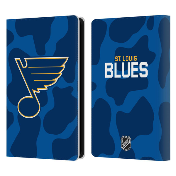 NHL St Louis Blues Cow Pattern Leather Book Wallet Case Cover For Amazon Kindle Paperwhite 5 (2021)