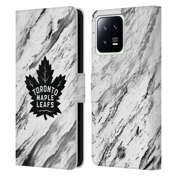 NHL Toronto Maple Leafs Marble Leather Book Wallet Case Cover For Xiaomi 13 5G