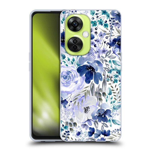Anis Illustration Bloomers Indigo Soft Gel Case for OnePlus Nord CE 3 Lite 5G