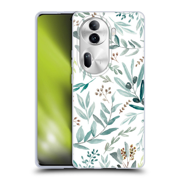 Anis Illustration Bloomers Eucalyptus Soft Gel Case for OPPO Reno11 Pro
