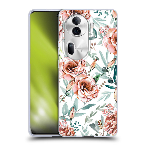 Anis Illustration Bloomers White Soft Gel Case for OPPO Reno11 Pro