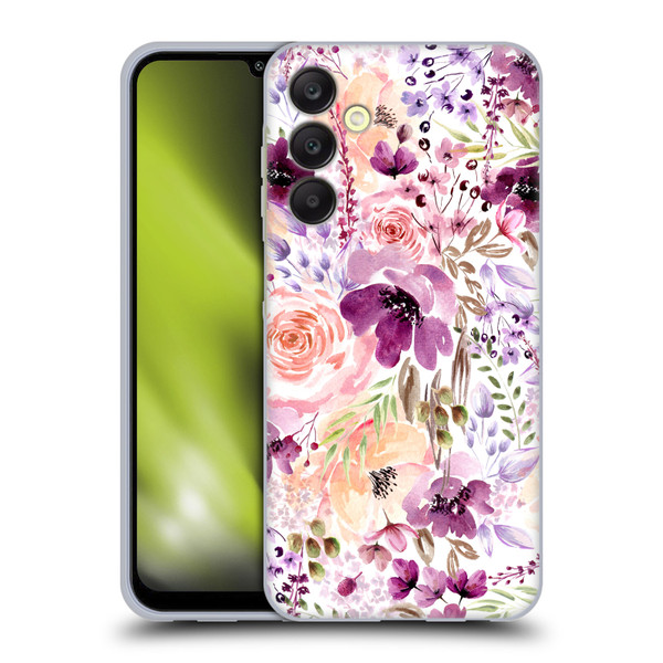 Anis Illustration Bloomers Floral Chaos Soft Gel Case for Samsung Galaxy A25 5G