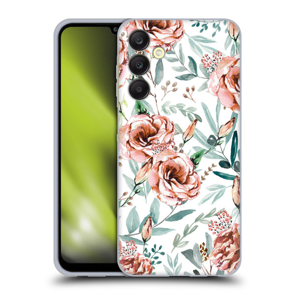 Anis Illustration Bloomers White Soft Gel Case for Samsung Galaxy A25 5G