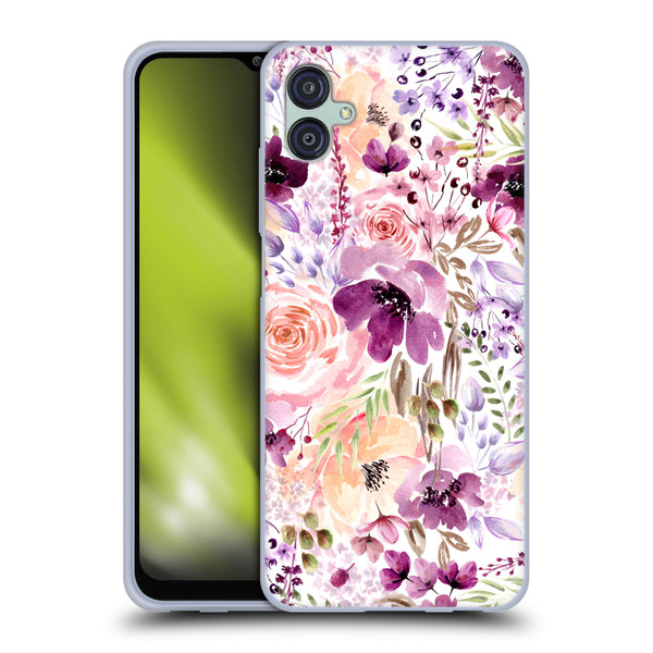 Anis Illustration Bloomers Floral Chaos Soft Gel Case for Samsung Galaxy M04 5G / A04e