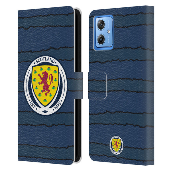 Scotland National Football Team Kits 2019-2021 Home Leather Book Wallet Case Cover For Motorola Moto G54 5G