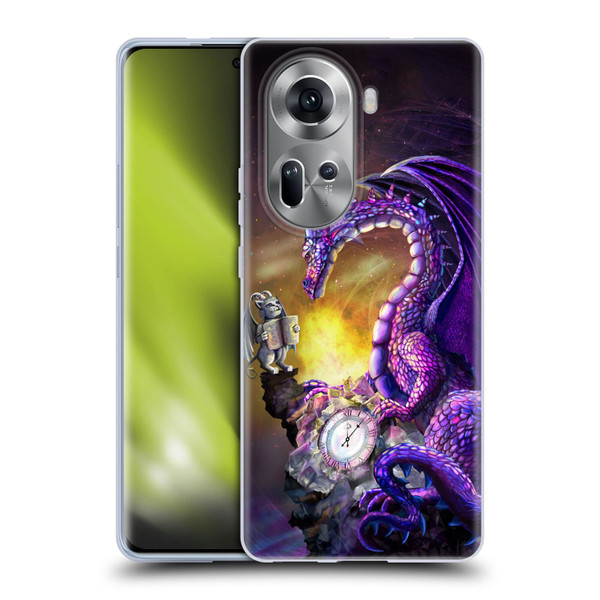 Rose Khan Dragons Purple Time Soft Gel Case for OPPO Reno11