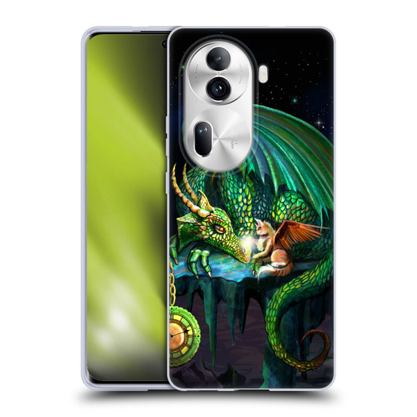 Rose Khan Dragons Green Time Soft Gel Case for OPPO Reno11 Pro