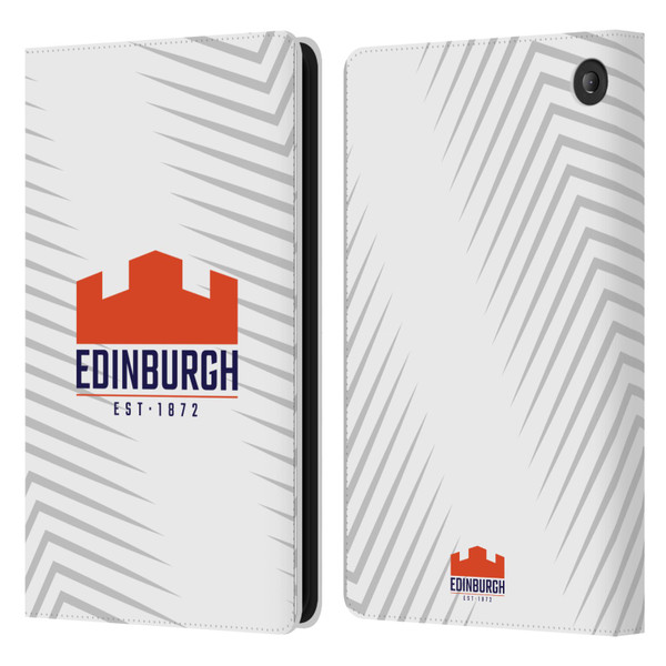 Edinburgh Rugby Graphic Art White Logo Leather Book Wallet Case Cover For Amazon Fire 7 2022