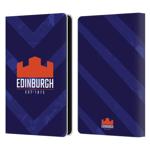 Edinburgh Rugby Graphic Art Blue Pattern Leather Book Wallet Case Cover For Amazon Kindle Paperwhite 5 (2021)