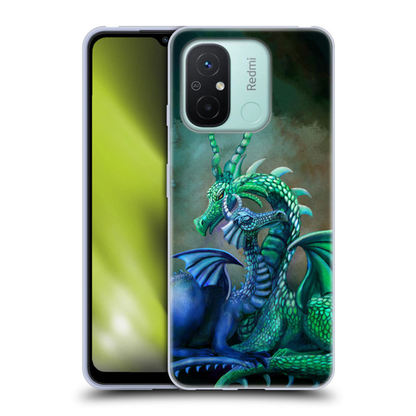 Rose Khan Dragons Green And Blue Soft Gel Case for Xiaomi Redmi 12C