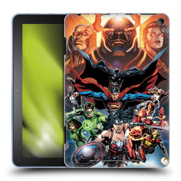 Justice League DC Comics Comic Book Covers #10 Darkseid War Soft Gel Case for Amazon Fire HD 8/Fire HD 8 Plus 2020