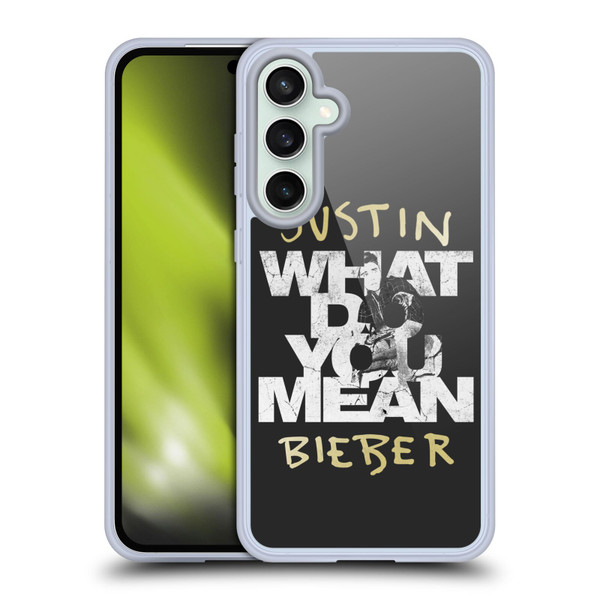 Justin Bieber Purpose B&w What Do You Mean Typography Soft Gel Case for Samsung Galaxy S23 FE 5G