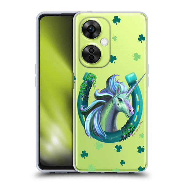 Rose Khan Unicorn Horseshoe Green Shamrock Soft Gel Case for OnePlus Nord CE 3 Lite 5G