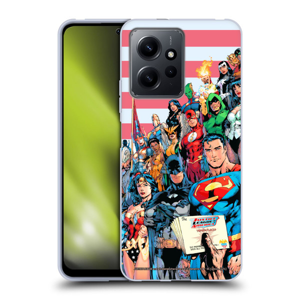 Justice League DC Comics Comic Book Covers Of America #1 Soft Gel Case for Xiaomi Redmi Note 12 4G