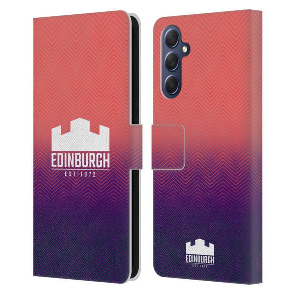 Edinburgh Rugby Graphic Art Training Leather Book Wallet Case Cover For Samsung Galaxy M54 5G