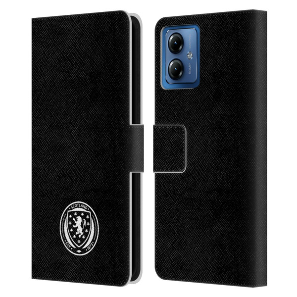 Scotland National Football Team Logo 2 Plain Leather Book Wallet Case Cover For Motorola Moto G14