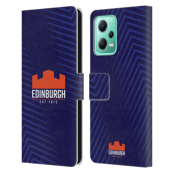 Edinburgh Rugby Graphic Art Blue Logo Leather Book Wallet Case Cover For Xiaomi Redmi Note 12 5G