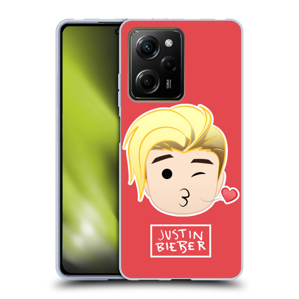 Justin Bieber Justmojis Kiss Soft Gel Case for Xiaomi Redmi Note 12 Pro 5G