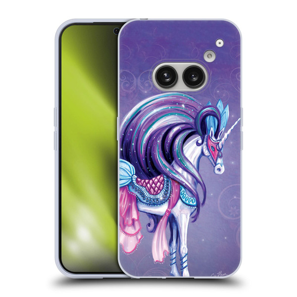 Rose Khan Unicorns White And Purple Soft Gel Case for Nothing Phone (2a)