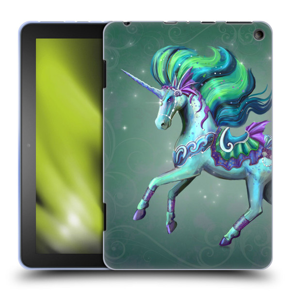 Rose Khan Unicorns Sea Green Soft Gel Case for Amazon Fire HD 8/Fire HD 8 Plus 2020