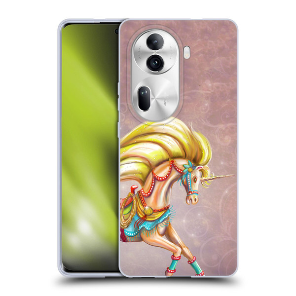 Rose Khan Unicorns Western Palomino Soft Gel Case for OPPO Reno11 Pro