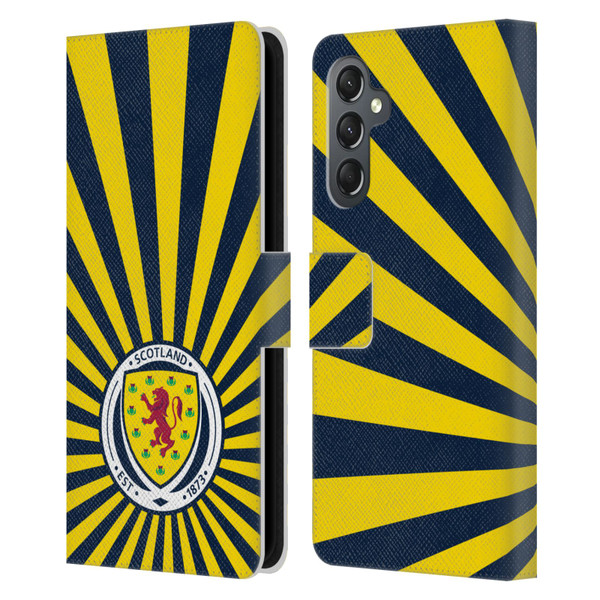 Scotland National Football Team Logo 2 Sun Rays Leather Book Wallet Case Cover For Samsung Galaxy A25 5G