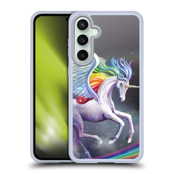 Rose Khan Unicorns Rainbow Dancer Soft Gel Case for Samsung Galaxy S23 FE 5G