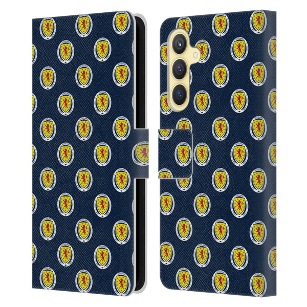 Scotland National Football Team Logo 2 Pattern Leather Book Wallet Case Cover For Samsung Galaxy S23 FE 5G