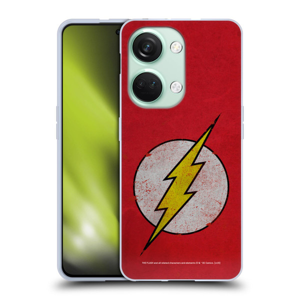 The Flash DC Comics Logo Distressed Look Soft Gel Case for OnePlus Nord 3 5G