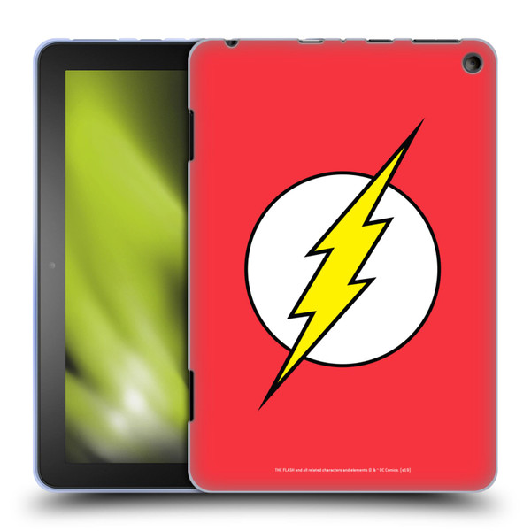 The Flash DC Comics Logo Plain Soft Gel Case for Amazon Fire HD 8/Fire HD 8 Plus 2020