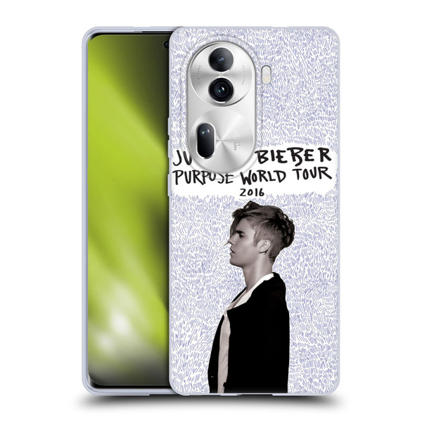 Justin Bieber Purpose World Tour 2016 Soft Gel Case for OPPO Reno11 Pro