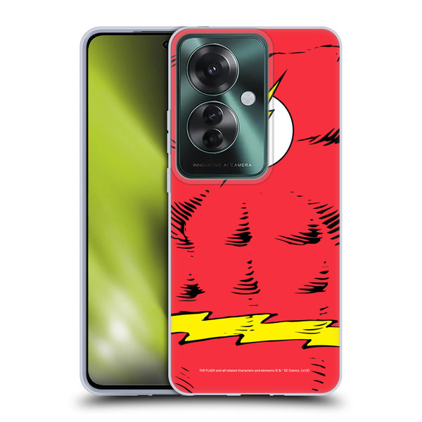 The Flash DC Comics Logo Costume Soft Gel Case for OPPO Reno11 F 5G / F25 Pro 5G