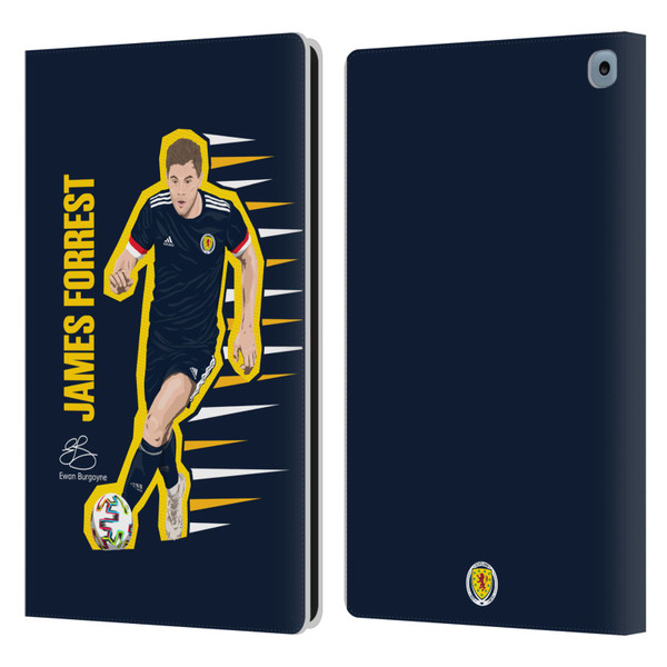 Scotland National Football Team Players James Forrest Leather Book Wallet Case Cover For Amazon Fire HD 10 / Plus 2021