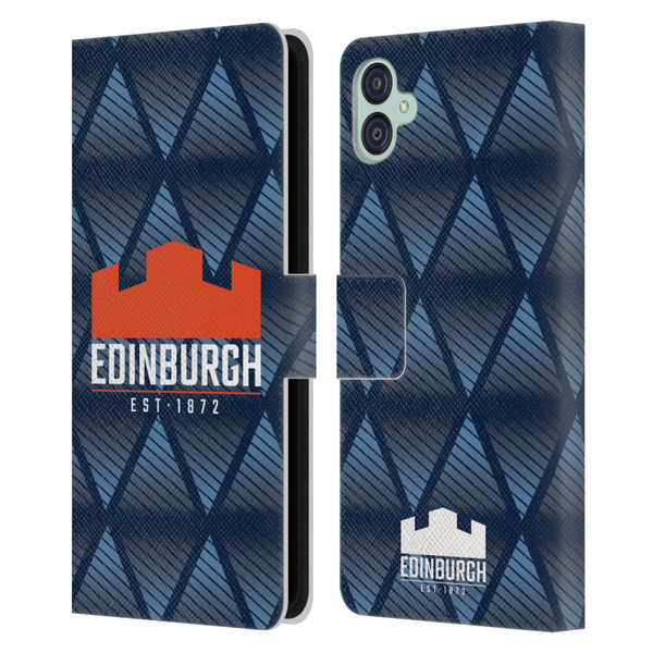 Edinburgh Rugby Graphics Pattern Leather Book Wallet Case Cover For Samsung Galaxy M04 5G / A04e