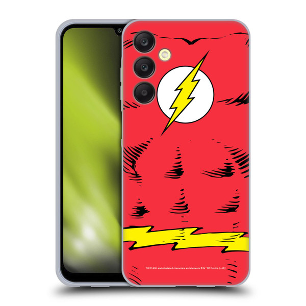 The Flash DC Comics Logo Costume Soft Gel Case for Samsung Galaxy A25 5G