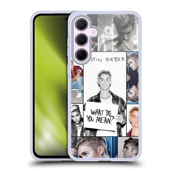 Justin Bieber Purpose Grid Poster Soft Gel Case for Samsung Galaxy A35 5G