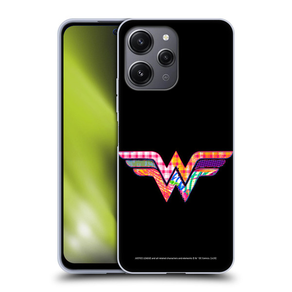 Justice League DC Comics Dark Electric Pop Icons Wonder Woman Soft Gel Case for Xiaomi Redmi 12