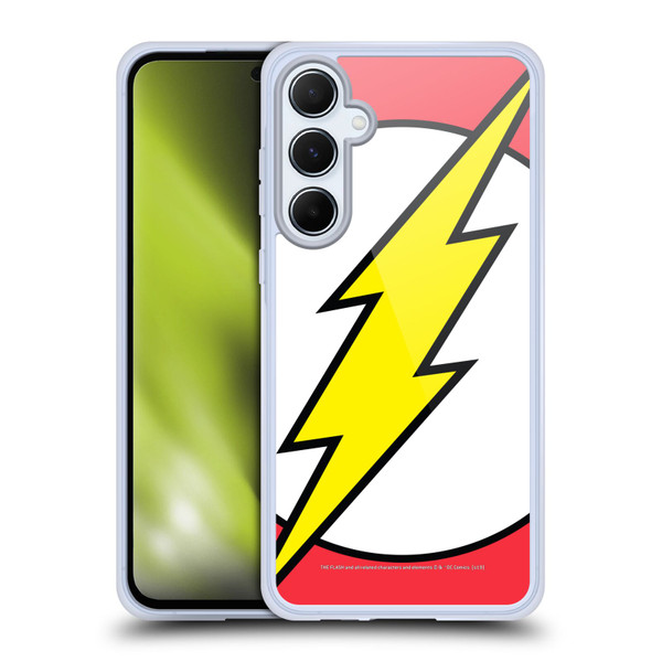 The Flash DC Comics Logo Oversized Soft Gel Case for Samsung Galaxy A55 5G