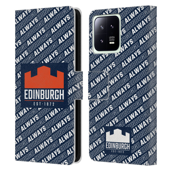 Edinburgh Rugby Graphics Logo Pattern Leather Book Wallet Case Cover For Xiaomi 13 5G